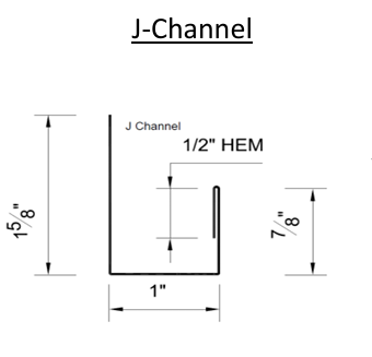 Board and Batten Jchannel 26GA