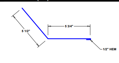 Tuff Rib Transition 26GA 10'