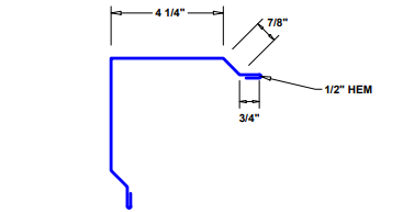 Tuff Rib Wide Outside Corner 10'