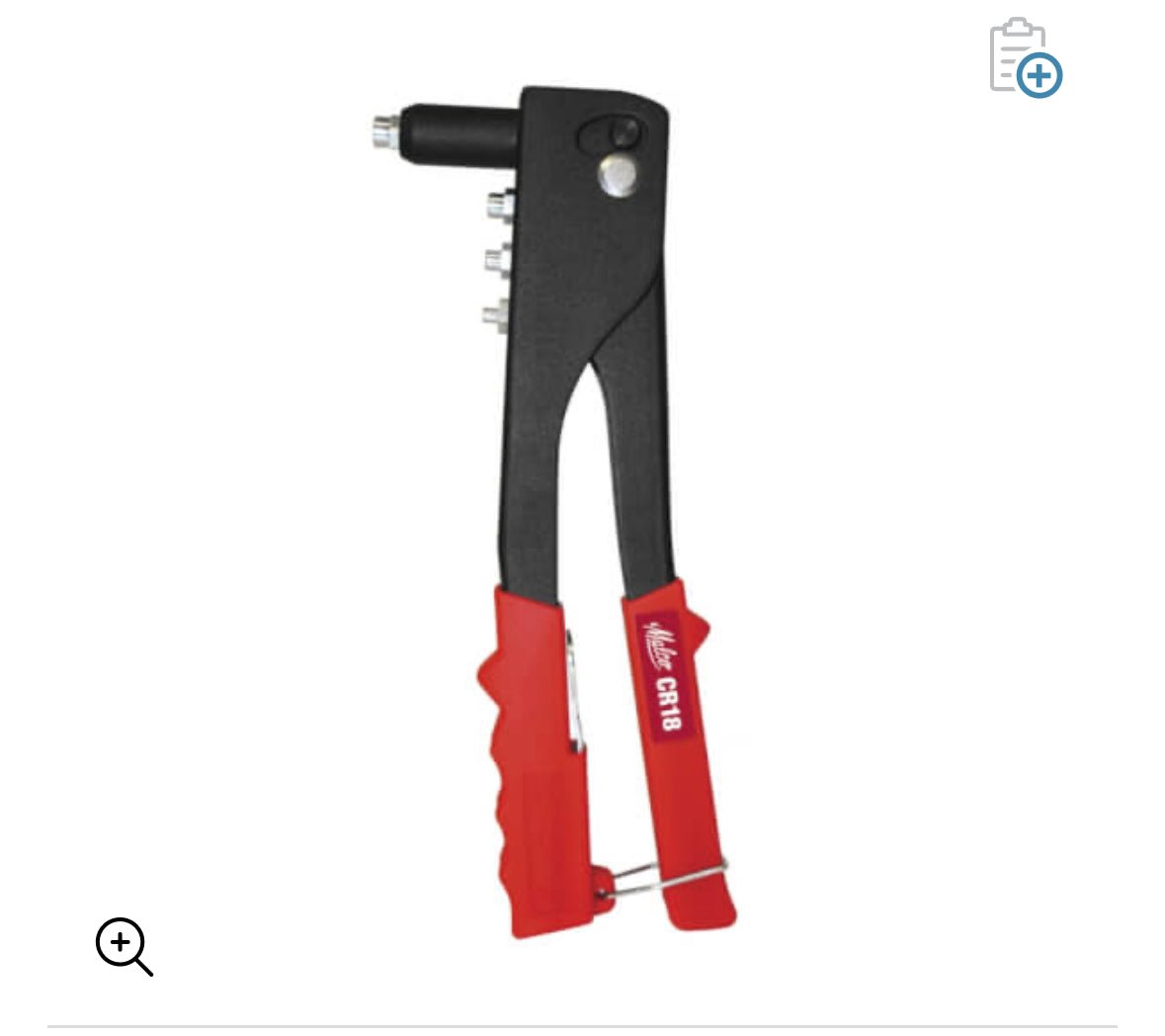 CR18 RIVETER, ECONOMY HAND - Metal Specialist, LLCCR18 RIVETER, ECONOMY HANDToolsMalcoMetal Specialist, LLCCR18 RIVETER, ECONOMY HAND