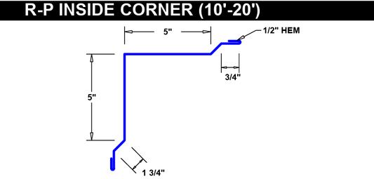 PBR R Inside Corner 10' - Metal Specialist, LLCPBR R Inside Corner 10'Metal Roofing PanelsJD MetalsMetal Specialist, LLCDark GreenPBR R Inside Corner 10'