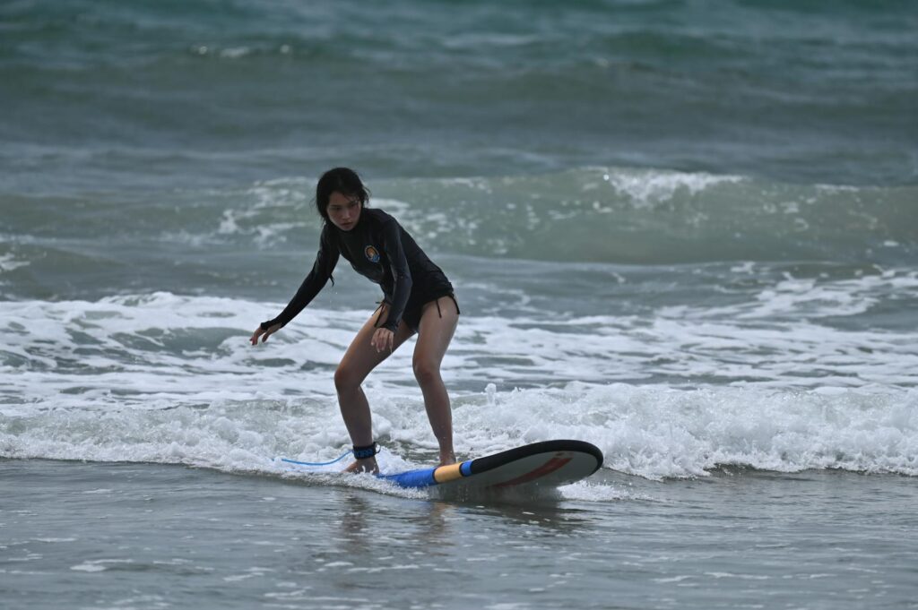 beginner doing exercise