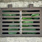 blocked drainage slope