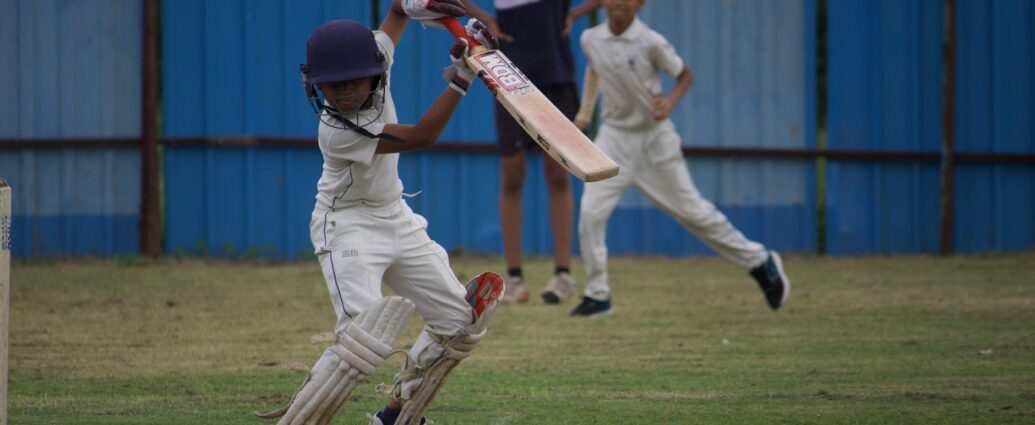 cricket match action