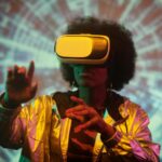 futuristic technology cityscape