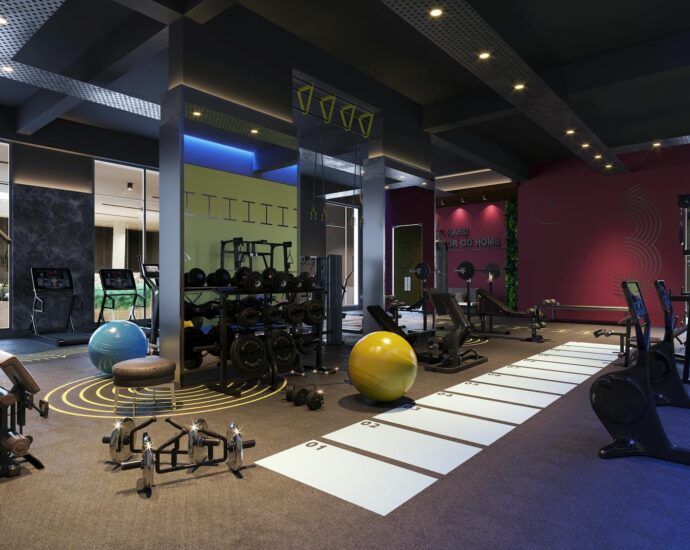 modern gym interior