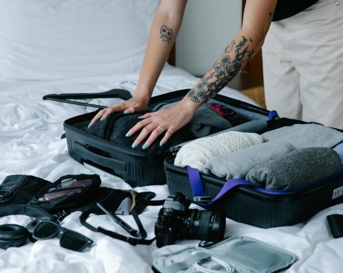 organized suitcase