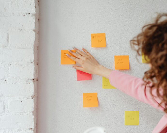 person planning daily schedule