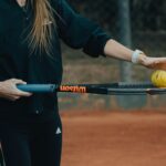 tennis player serving