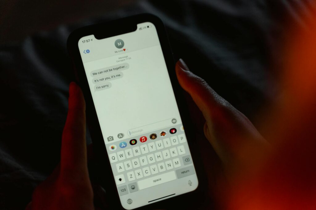 text message conversation