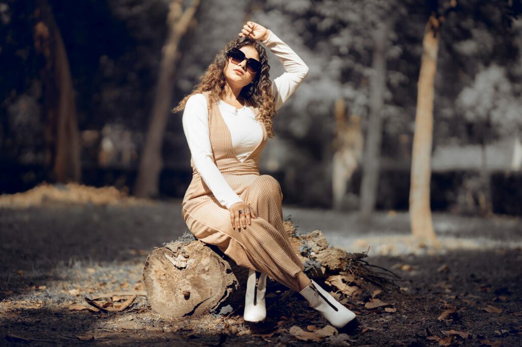 woman stylish affordable outfit