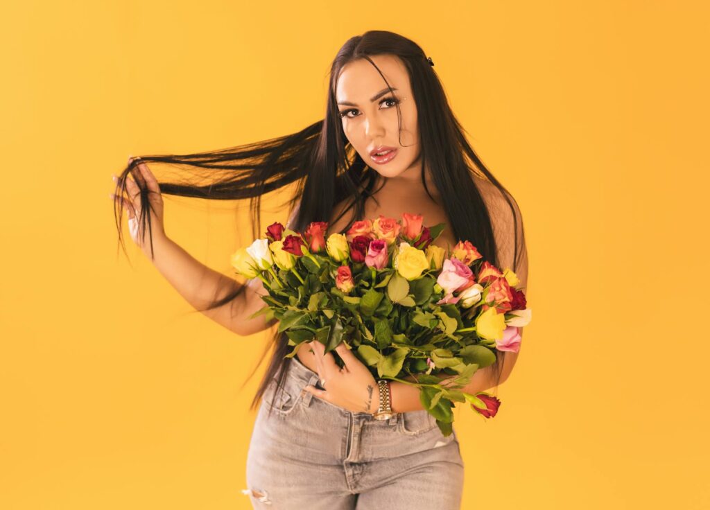 Amber Rose with parents