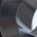 contemporary metal sculpture detail