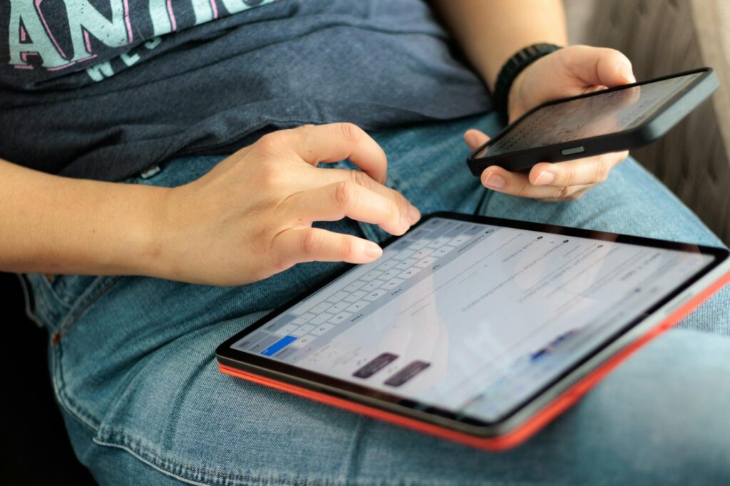 digital connection abstract