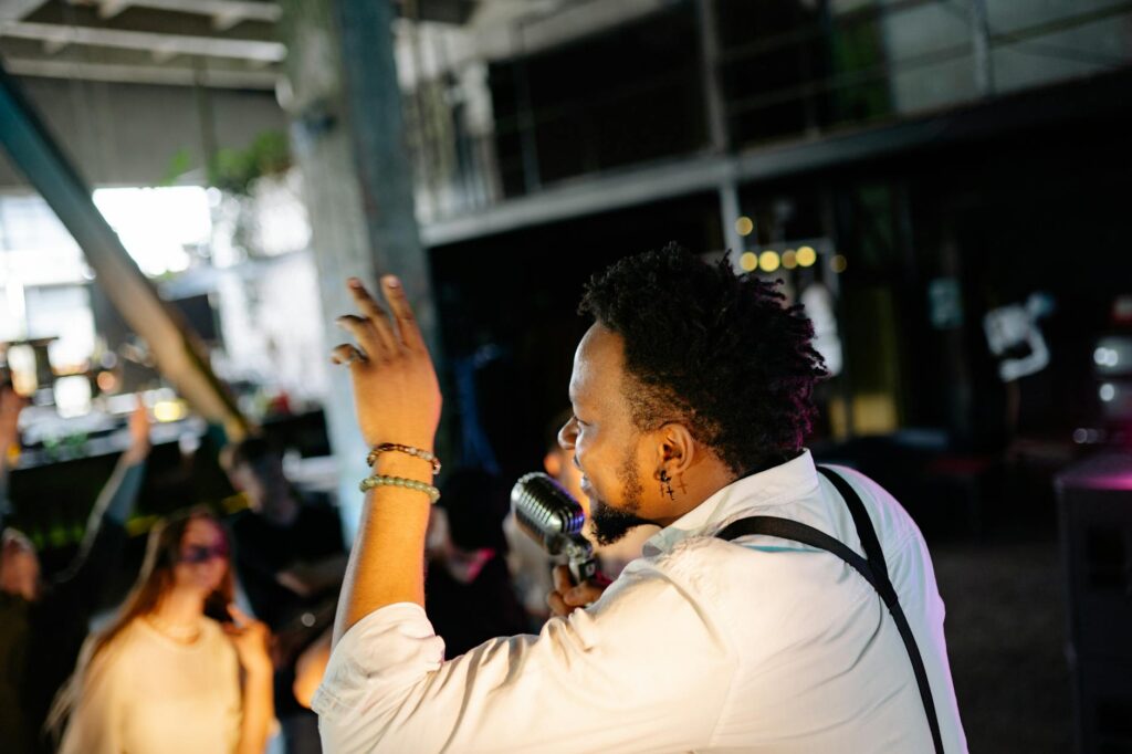 Ghetts performing live