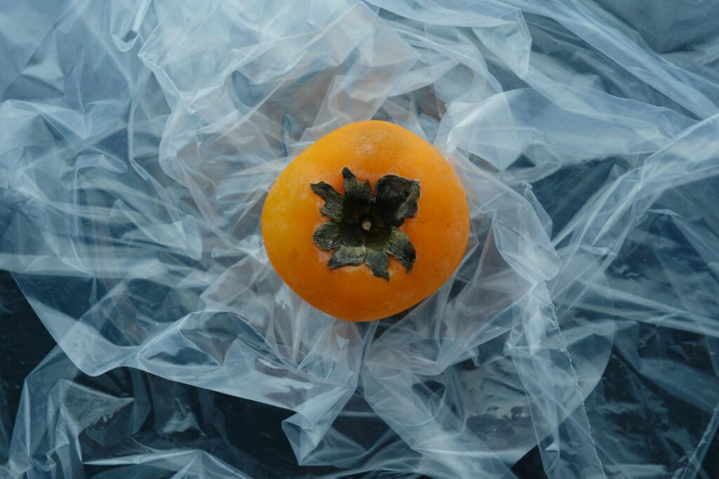 ripe persimmon fruit