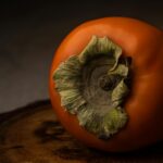 ripe persimon fruit cluster