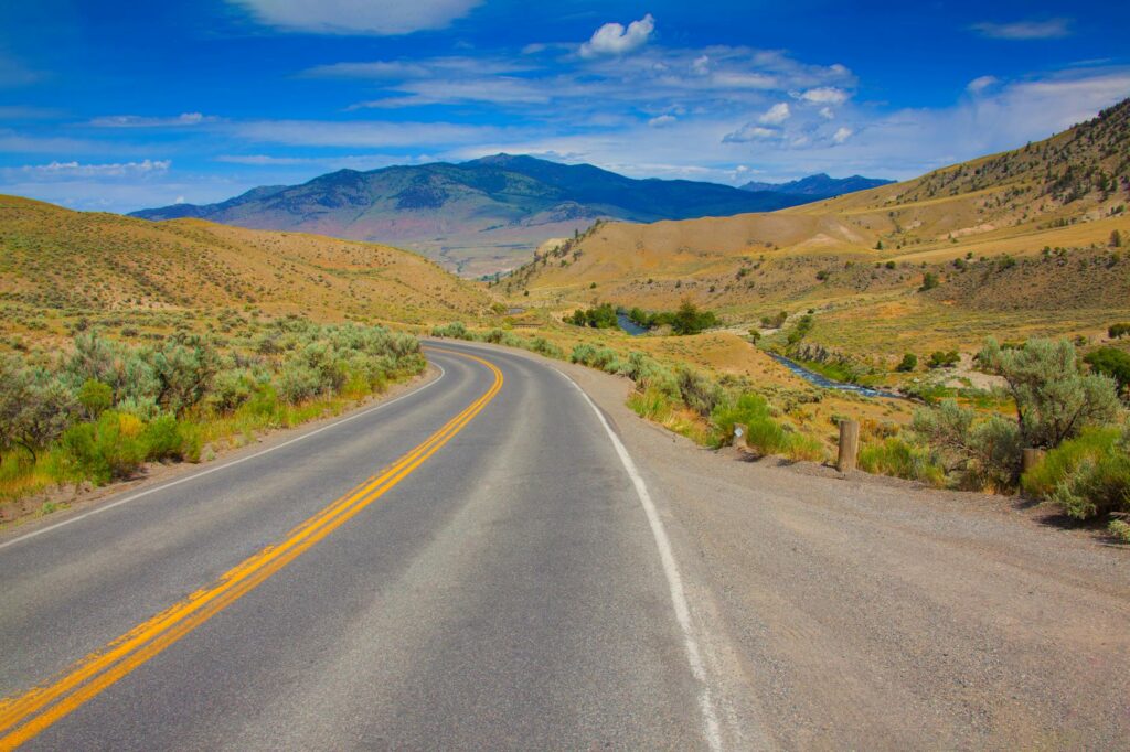 scenic road trip vista