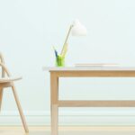 simple organized desk