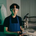 student metalworking class