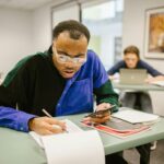 student studying smart