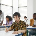 student taking adaptive test