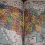 USA map with area codes